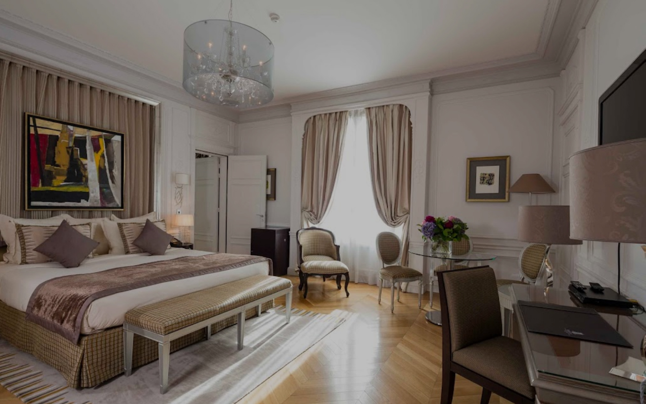 chambre majestic hôtel spa paris
